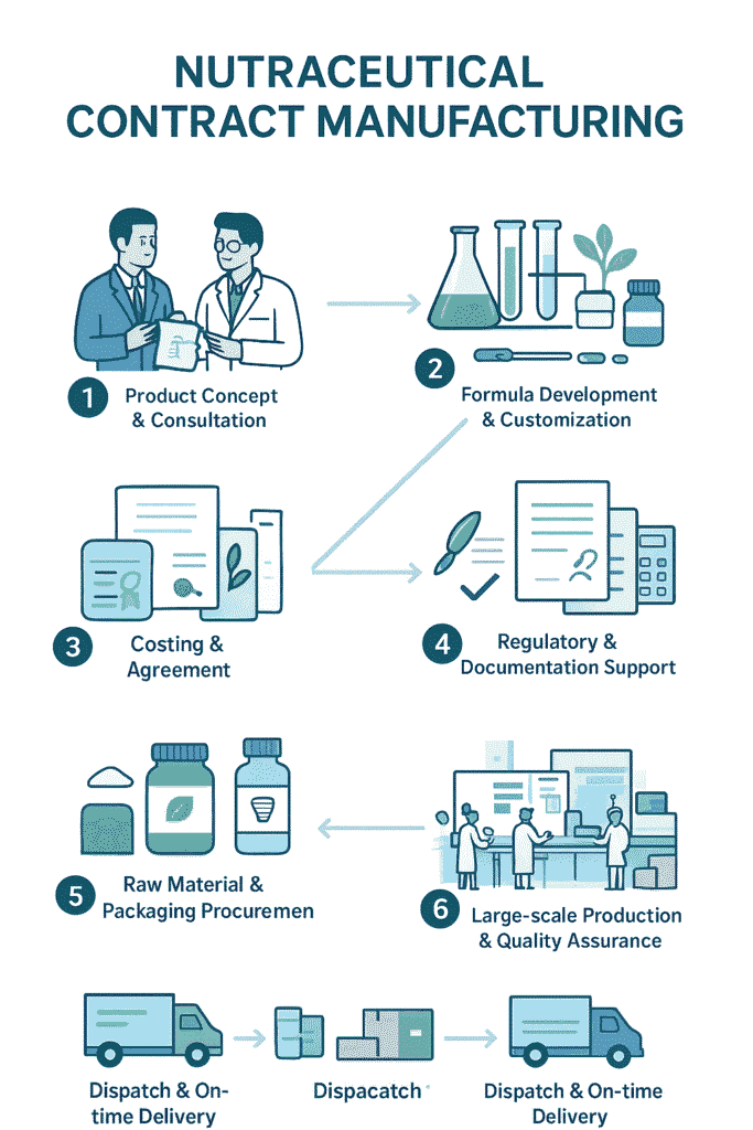 Process of Nutraceutical Contract Manufacturing